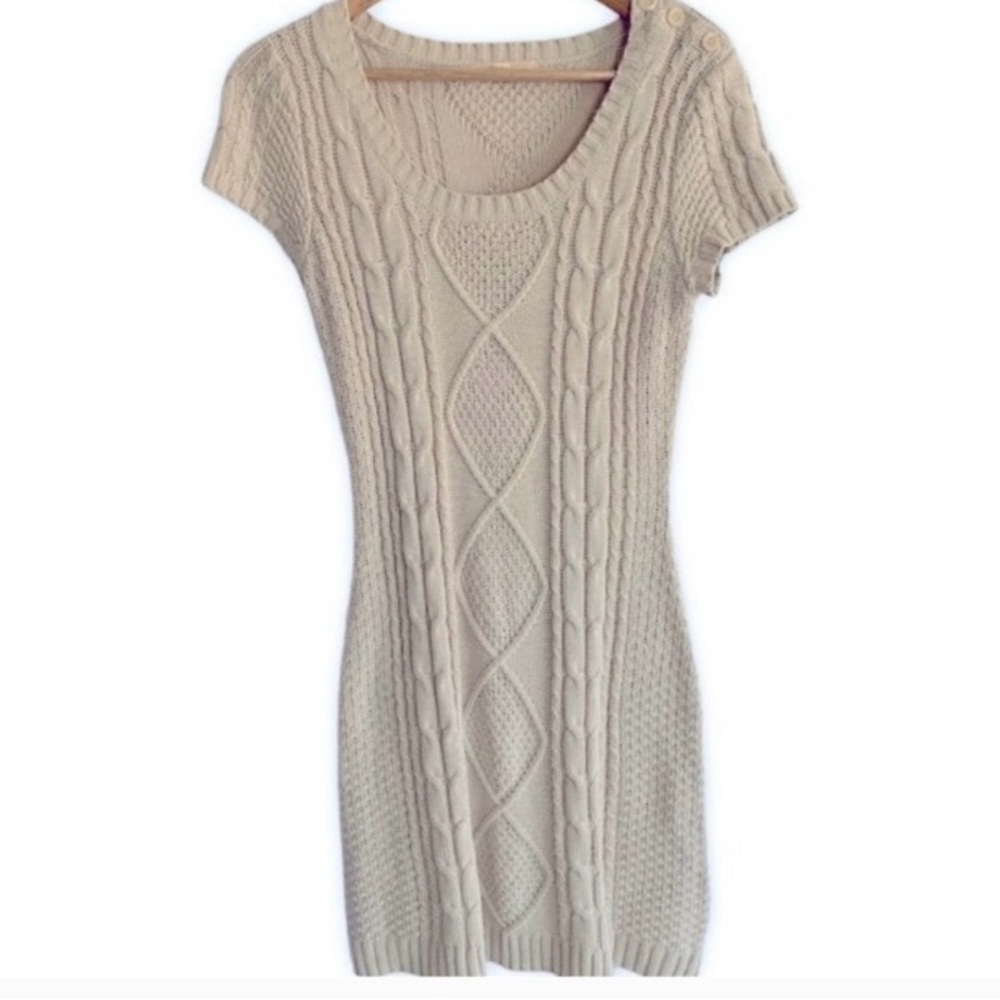 Pink Rose Premium Knit Sweater Dress Sz M